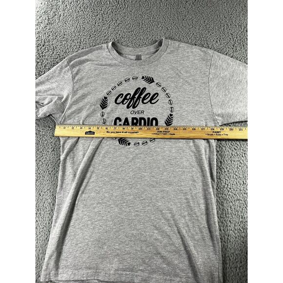 Next Level Apparel Coffee Over Cardio T Shirt Women Medium Graphic Short Sleeve - Picture 5 of 7